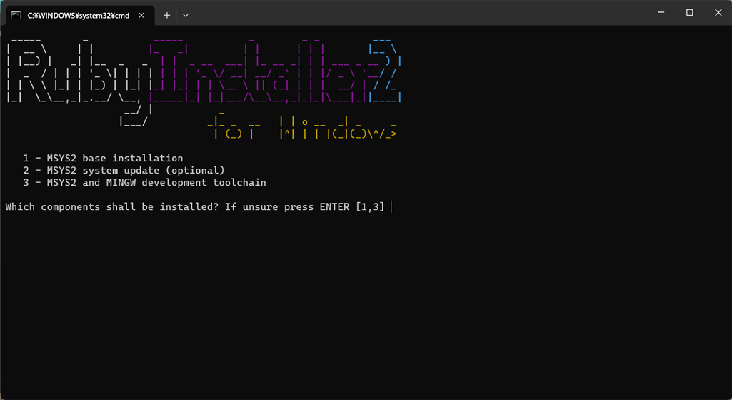 RubyInstaller for Windowsインストール画面